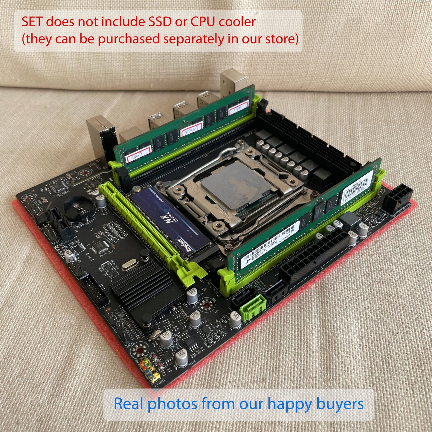 PC COMBO: Motherboard X99 + CPU Xeon E5 2680 v3 + 16GB DDR4 RAM. Intel LGA2011-3